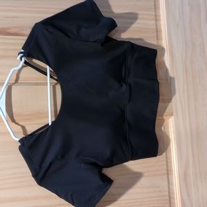 Strappy Padded Halara cropped top